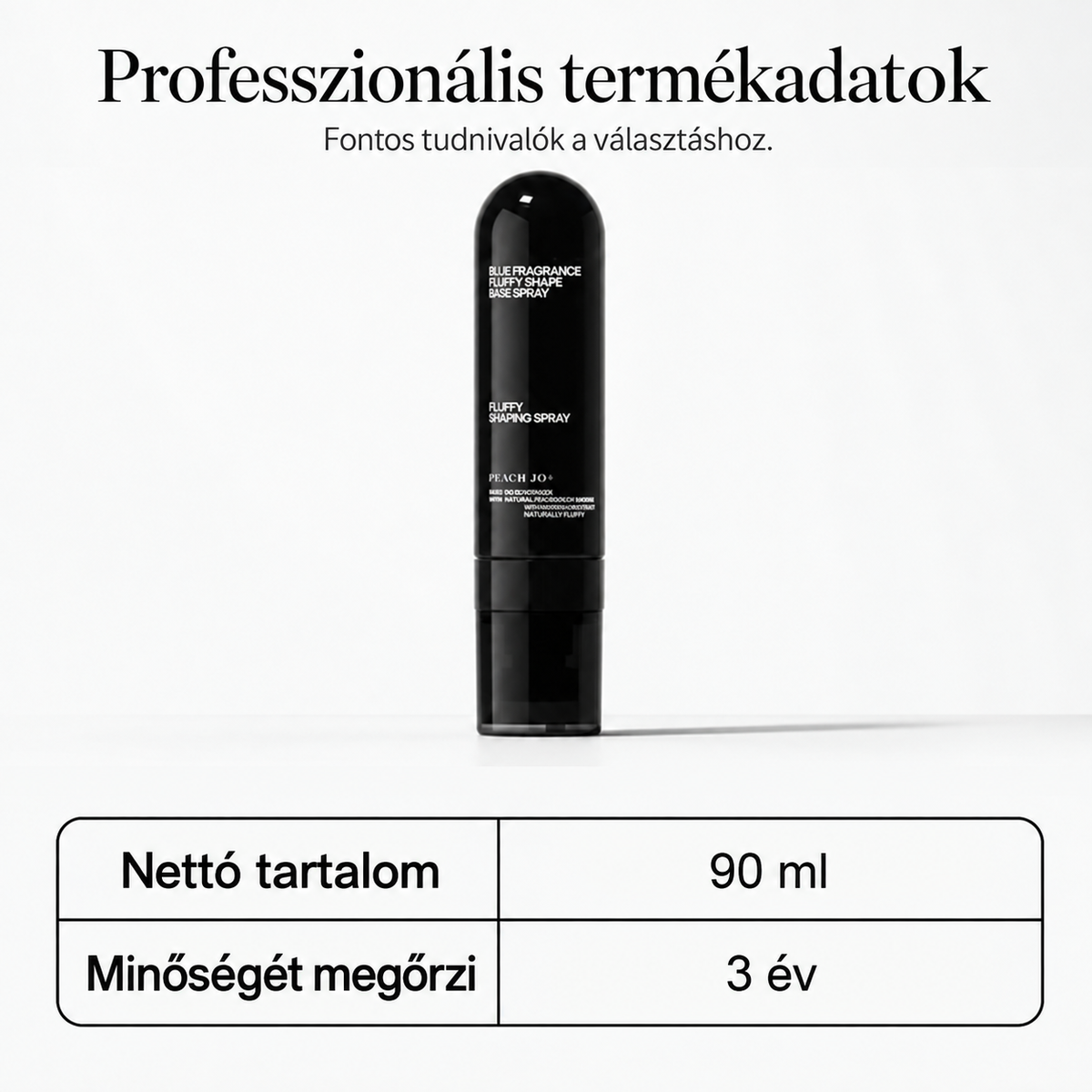 Barackillatú hajformázó volumennövelő spray – 90 ml