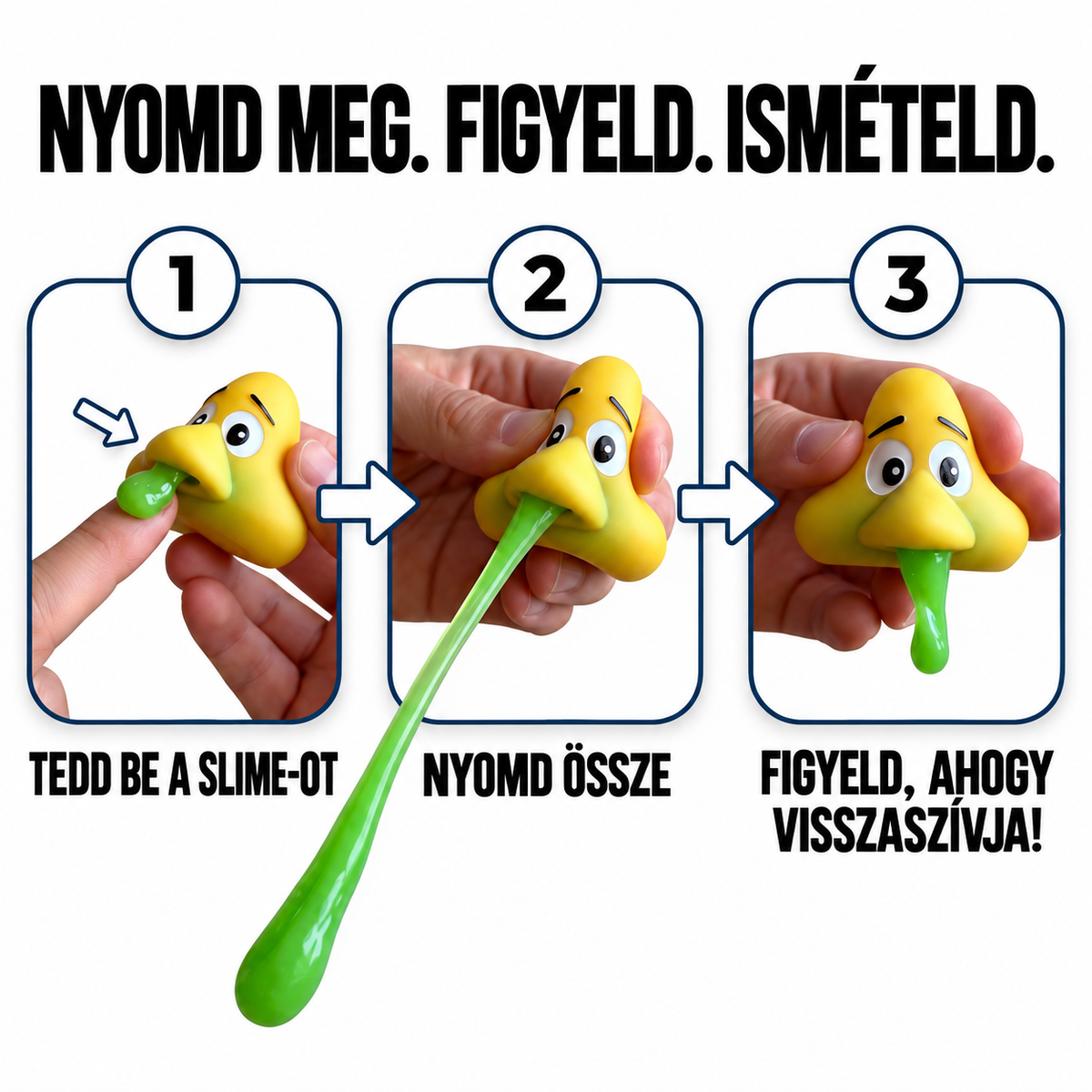 A Puking Ball használata három egyszerű lépésben