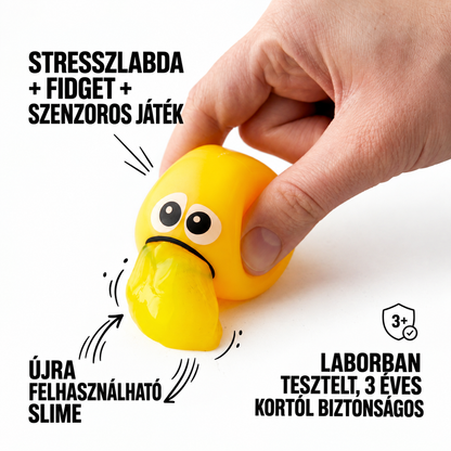 Puking Ball szenzoros játék újrafelhasználható slime-mal
